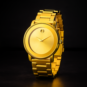 Hera's Elegant Round Dial Quartz Watch